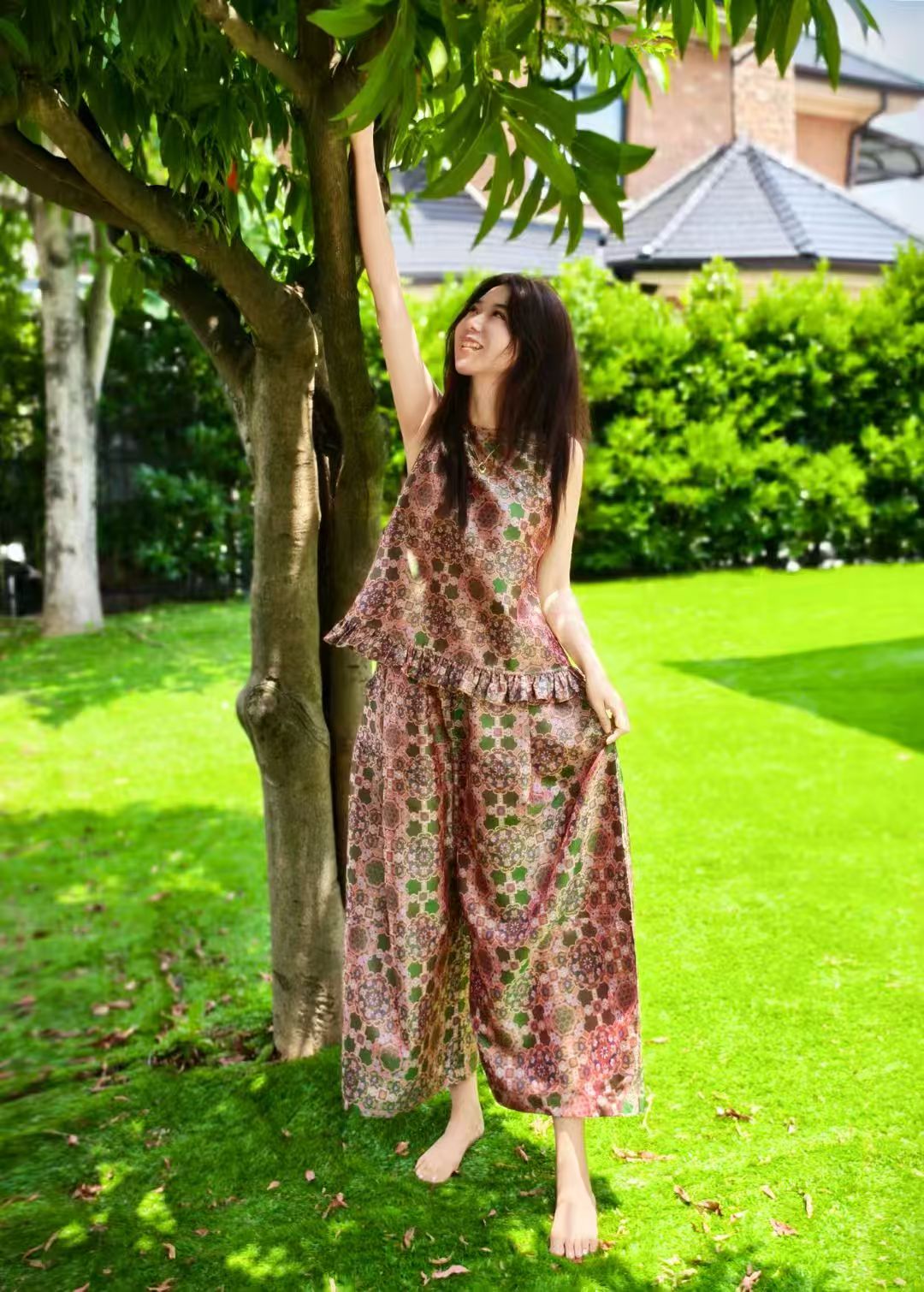 【美锦家】国风女款休闲裤锦上添花250944（勿上）