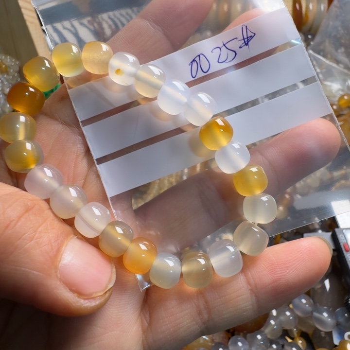 玛瑙/玉髓未镶嵌手链0025……