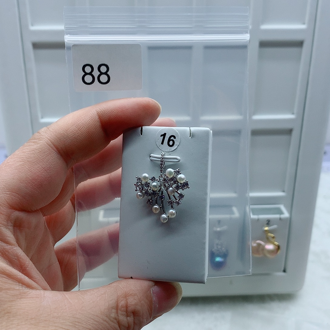 合金淡水珍珠吊坠(不含链)