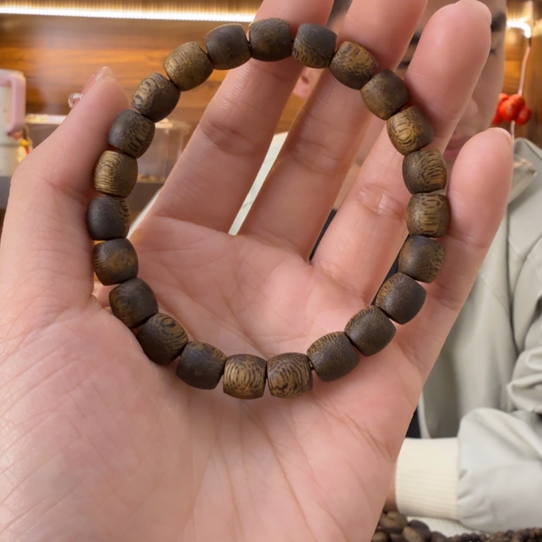 沉香碎屑沉香鼓珠08单圈6克多样性发一