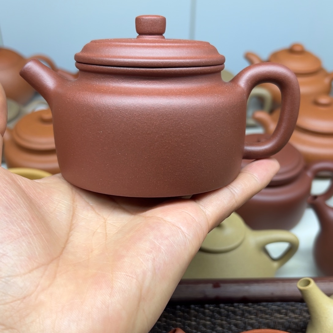 紫砂茶壶坏**。德中微瑕200ccc紫泥