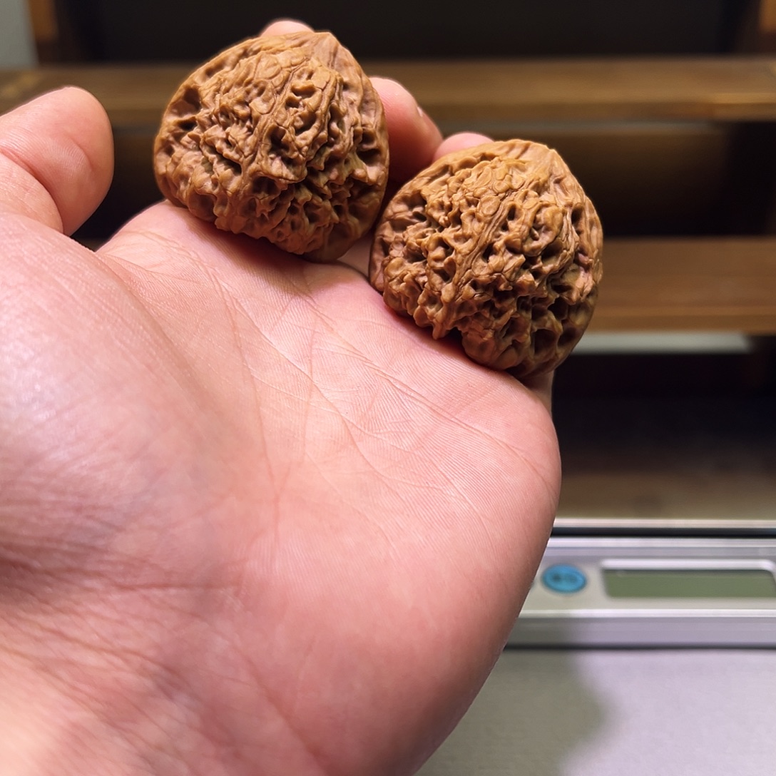 吊坠文玩核桃新宇南将石40精品