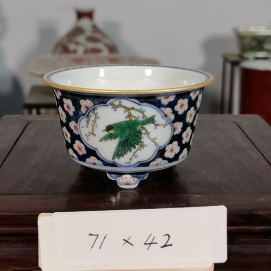 手工手绘釉盆大徳堂