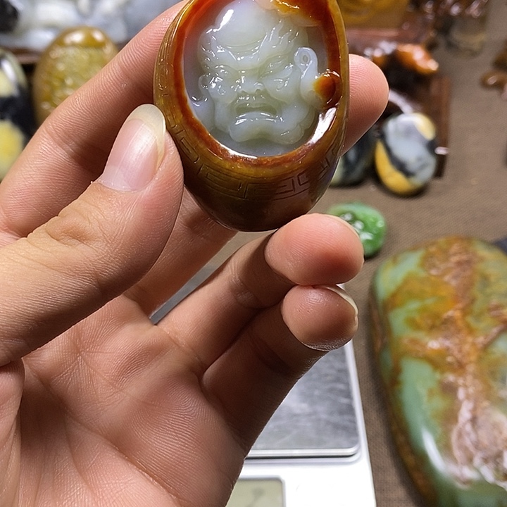 和田玉未镶嵌挂件