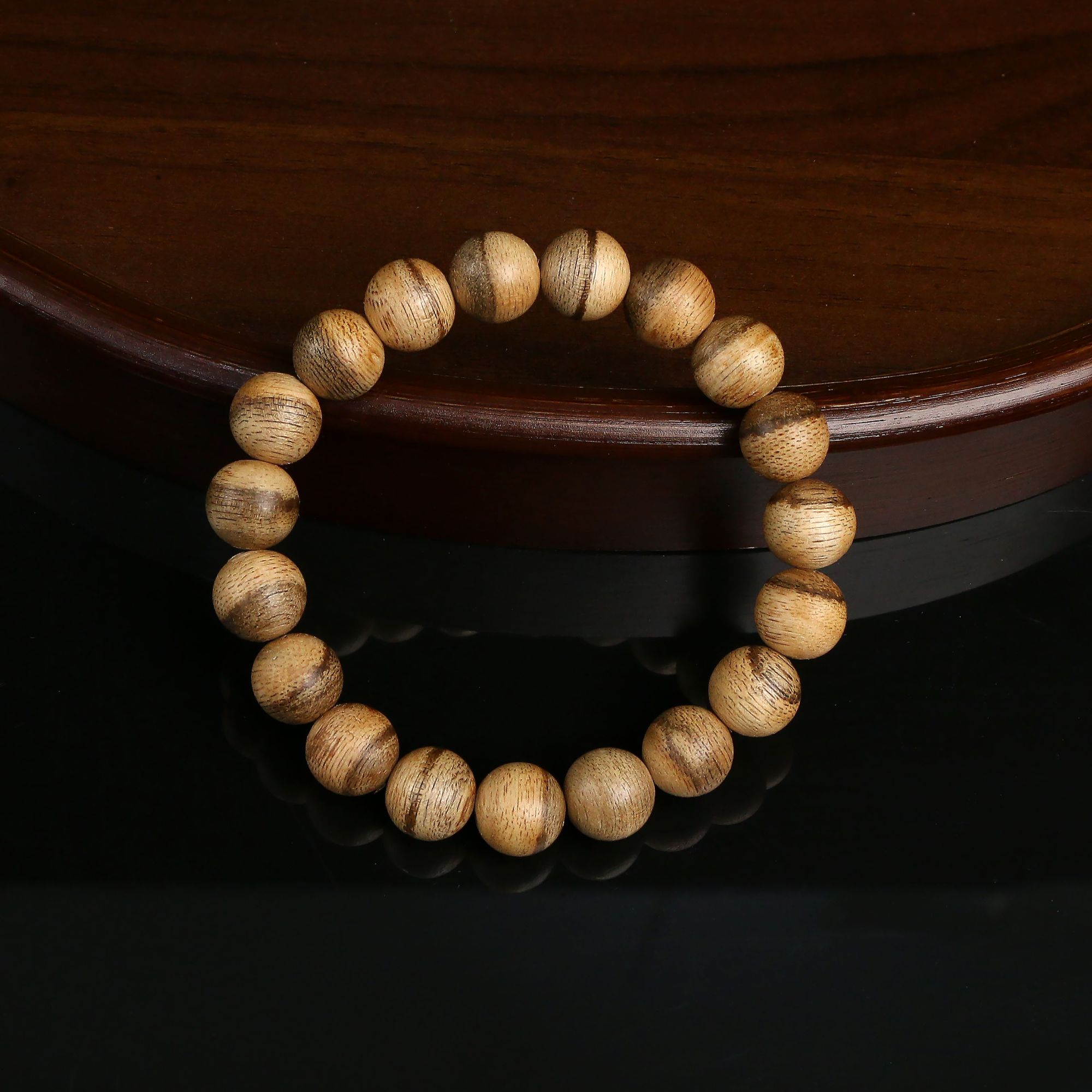 沉香野生手串1.0-多样性发一-珠径约10mm