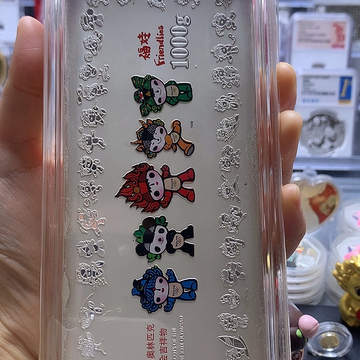 纯银氧化发红公斤奥运银条