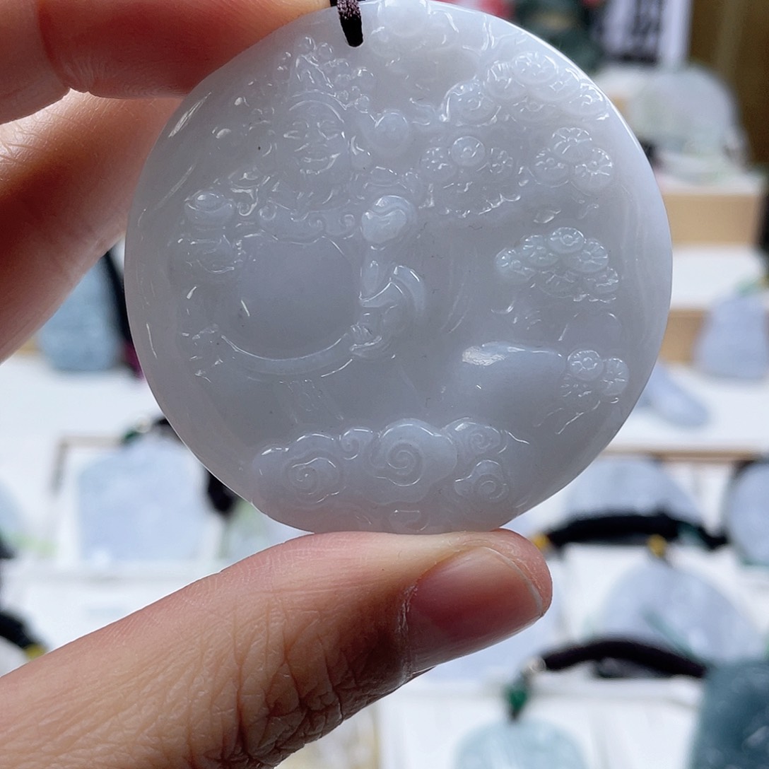 翡翠颈饰未镶嵌0928挂件