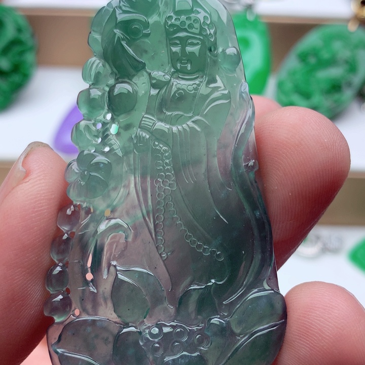 翡翠未镶嵌吊坠(不含链)