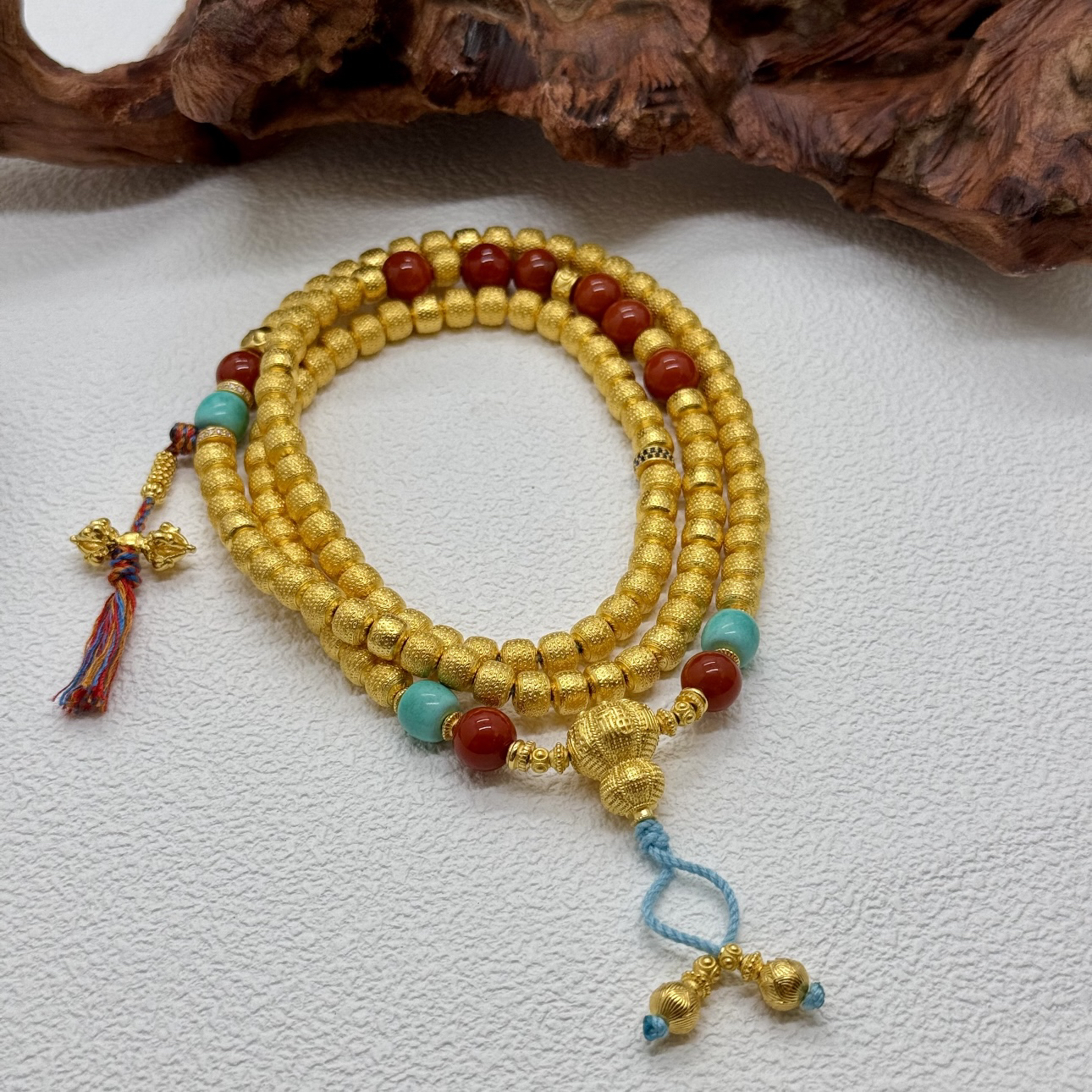 1220/g有金珠宝足金999黄金108祥云