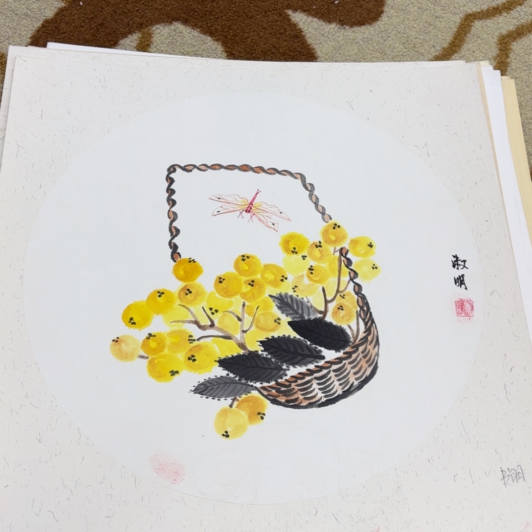 国画38-38卡纸作品艺