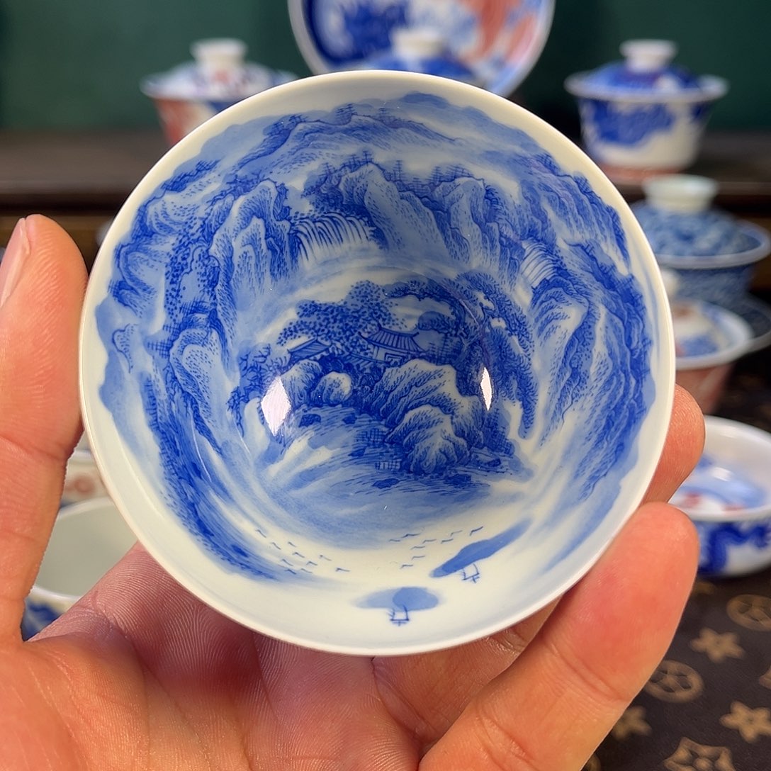 瓷片景德镇手工手绘