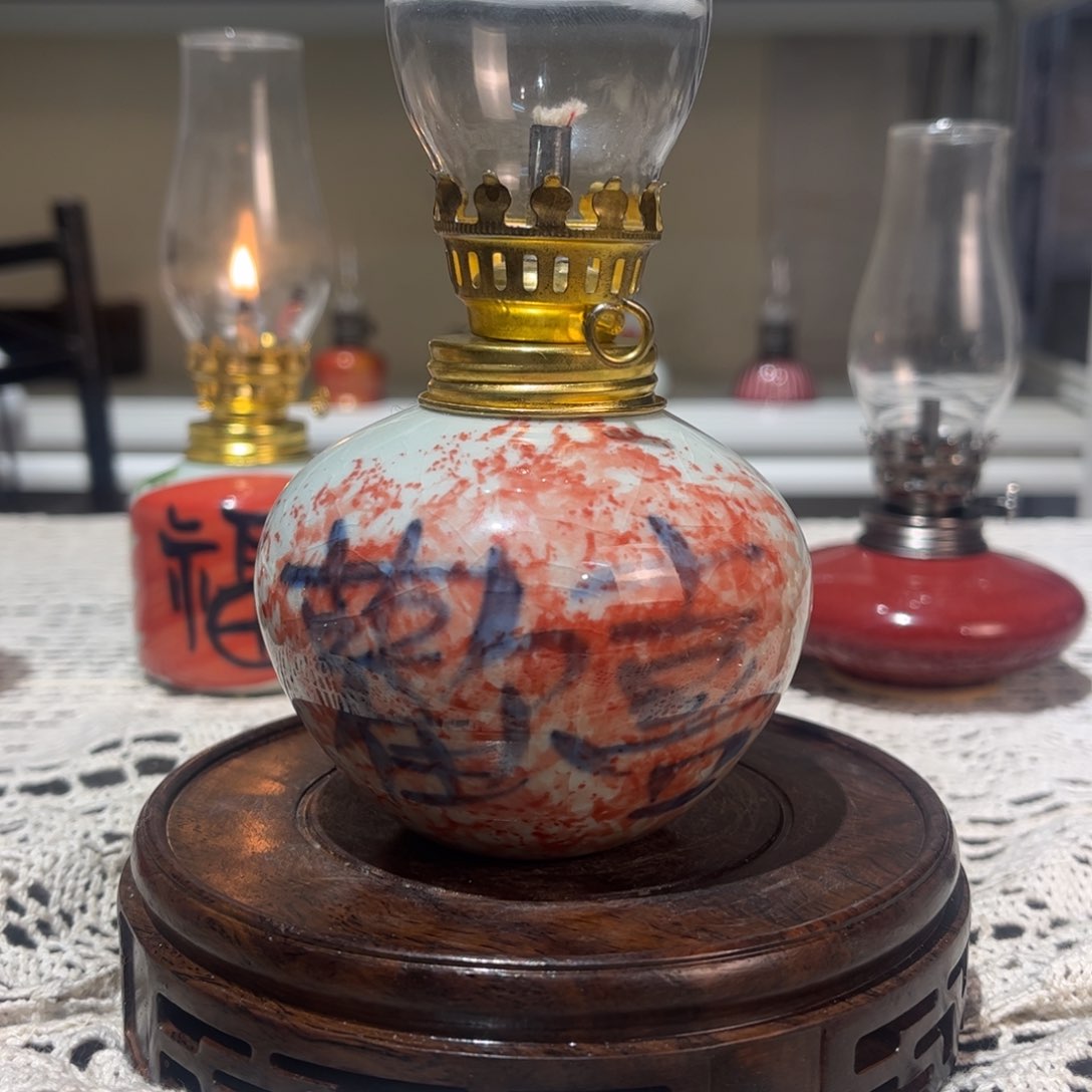 摆件景德镇陶瓷香薰灯