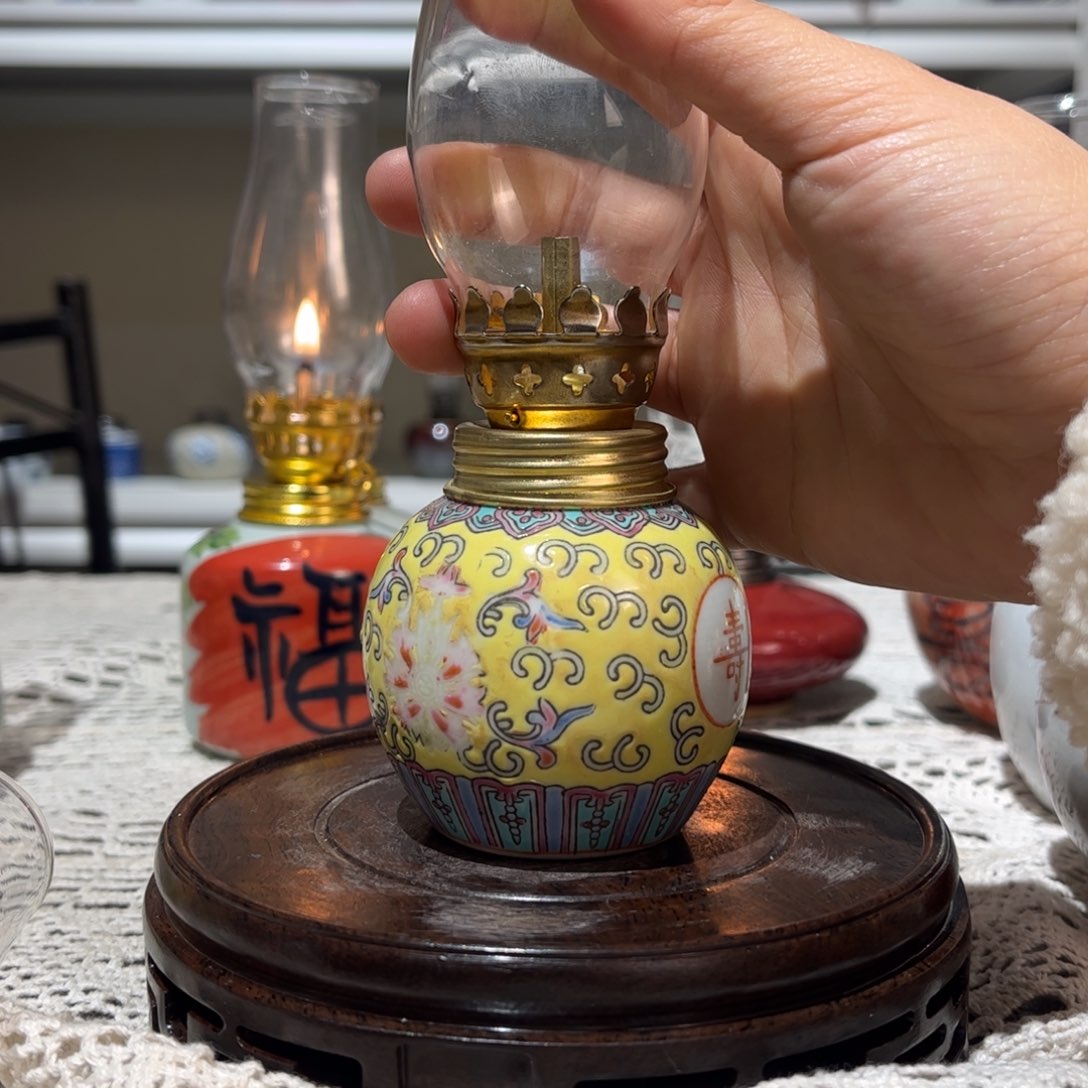 摆件景德镇陶瓷香薰灯