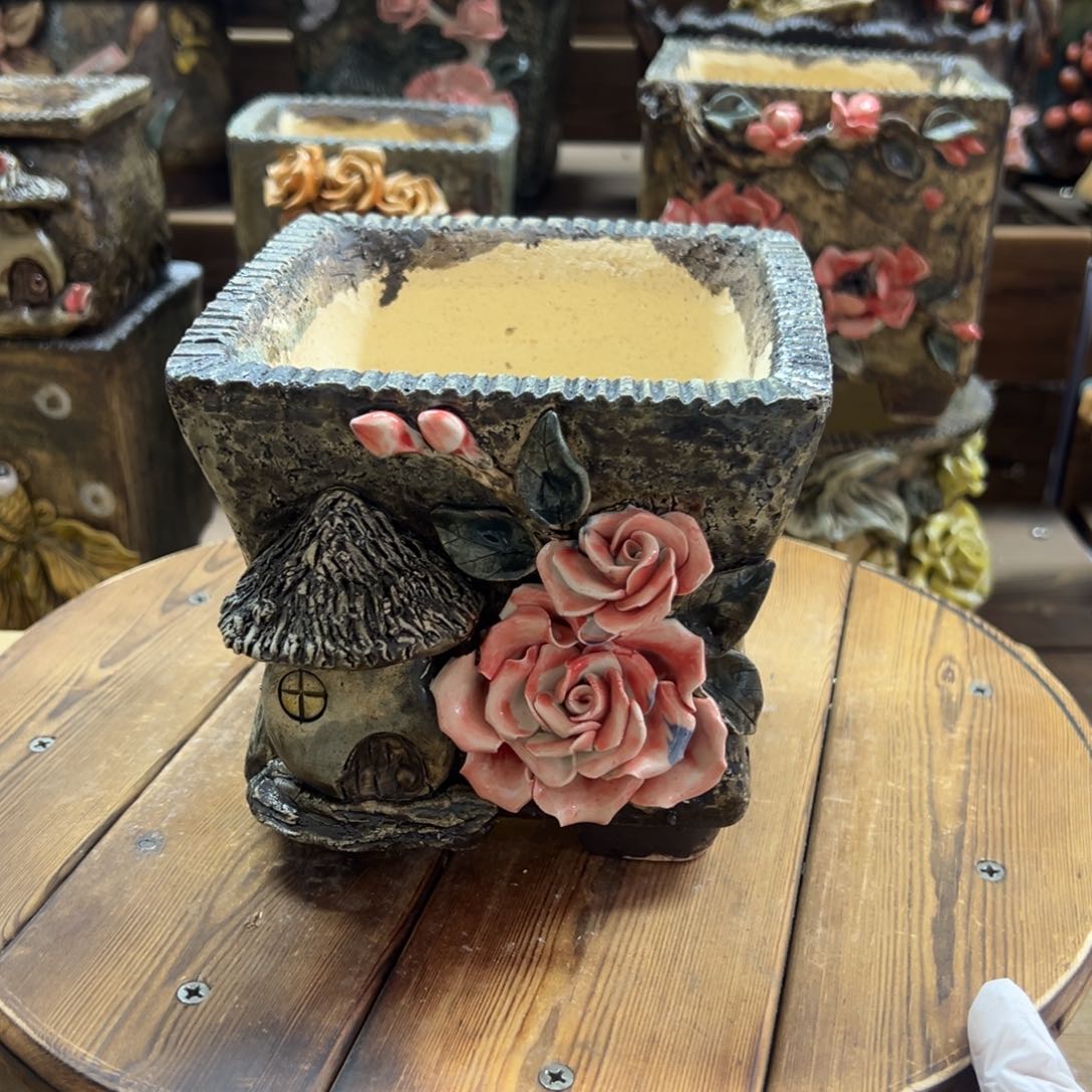 红陶青藤多肉花盆