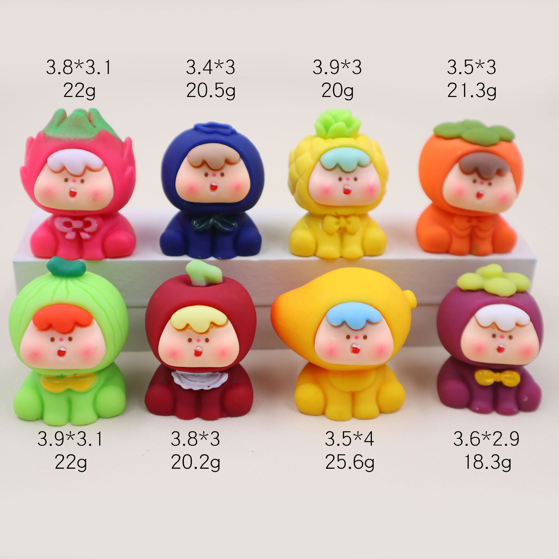 【九宫格】【手感漆磨砂四代水果】树脂diy摆件挂件