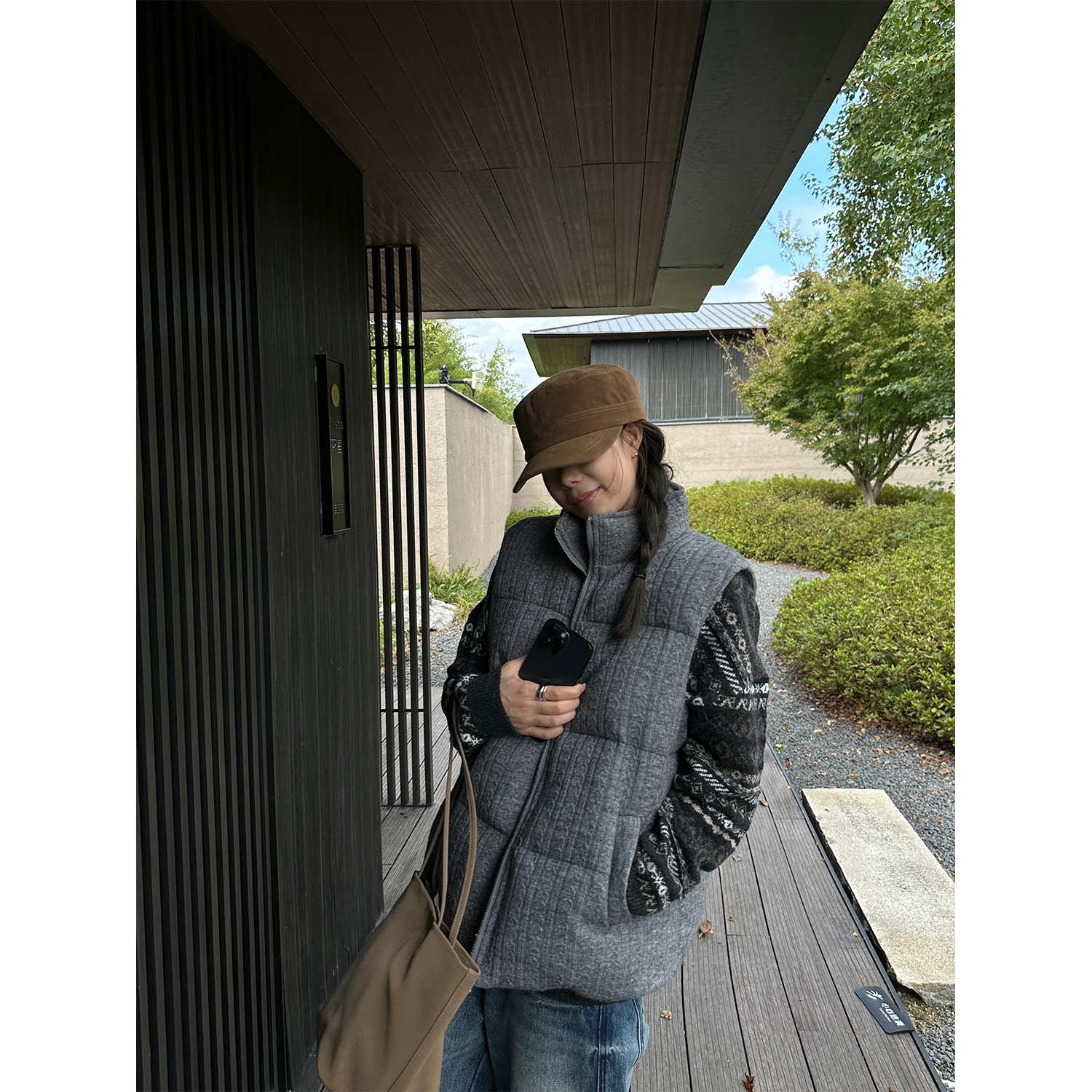 DYANGJUN【质感伦敦】冬季新款老钱风针织马甲棉服