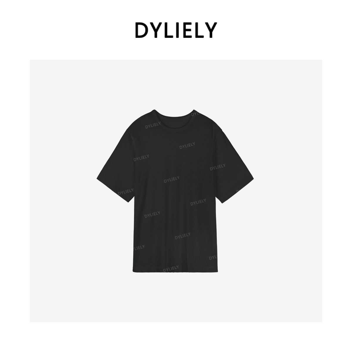 DYLIELY【薄款T恤】夏季新款圆领短袖T恤女莱赛尔棉百搭T25512