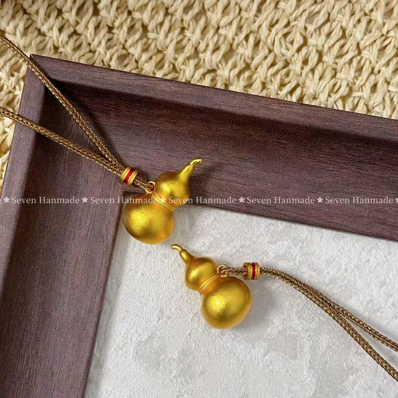 铜合金项链 铜合金项链 【福禄】葫芦磨砂国风复古嘉尔同款