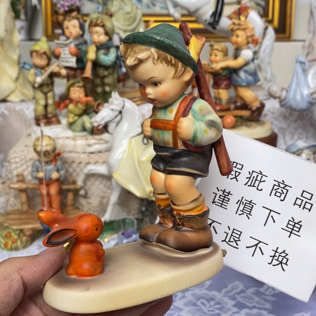 瓷片欧美中古美物摆件