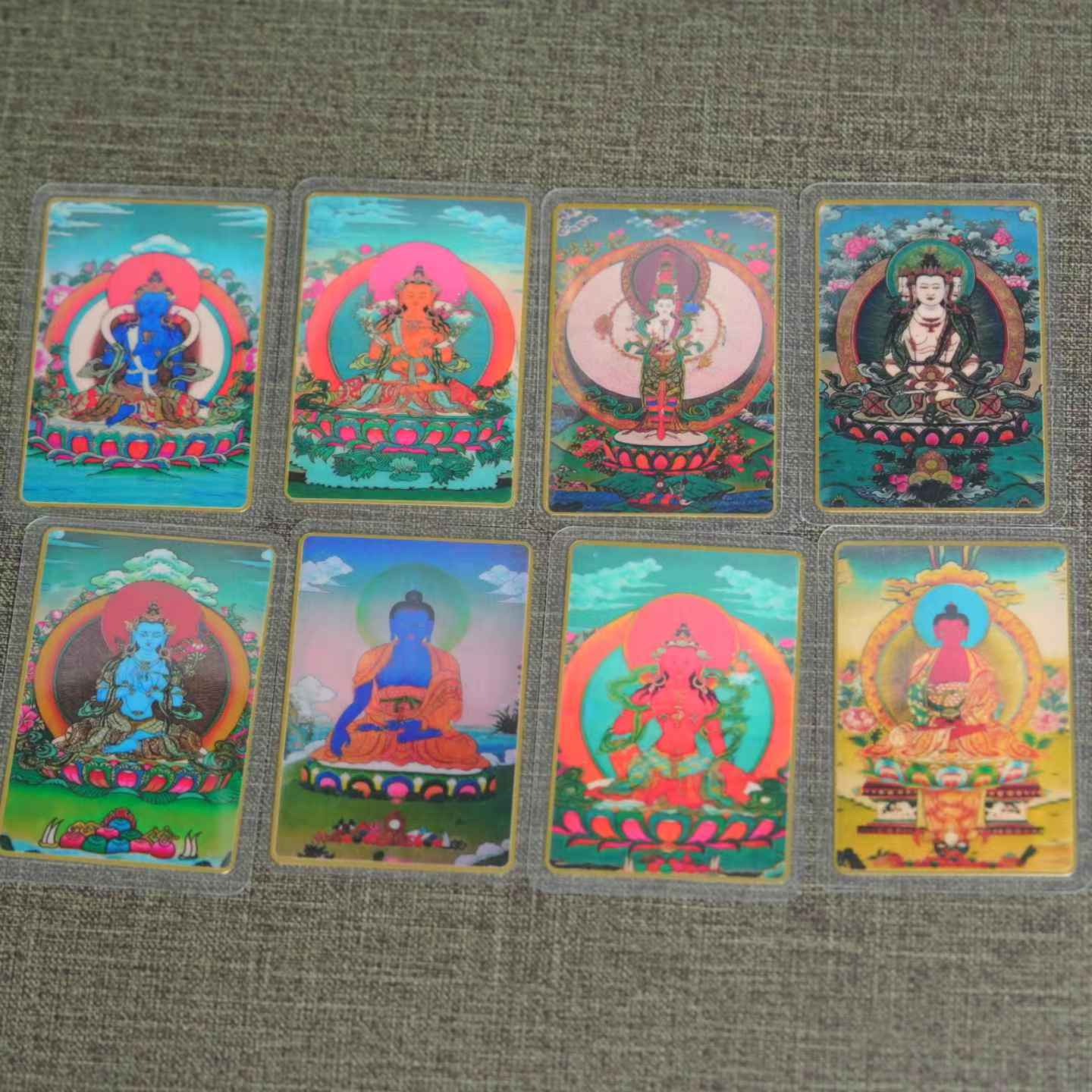 【初见珠宝】唐卡八大守护手机贴24-1CH347X331【多样性发一件】