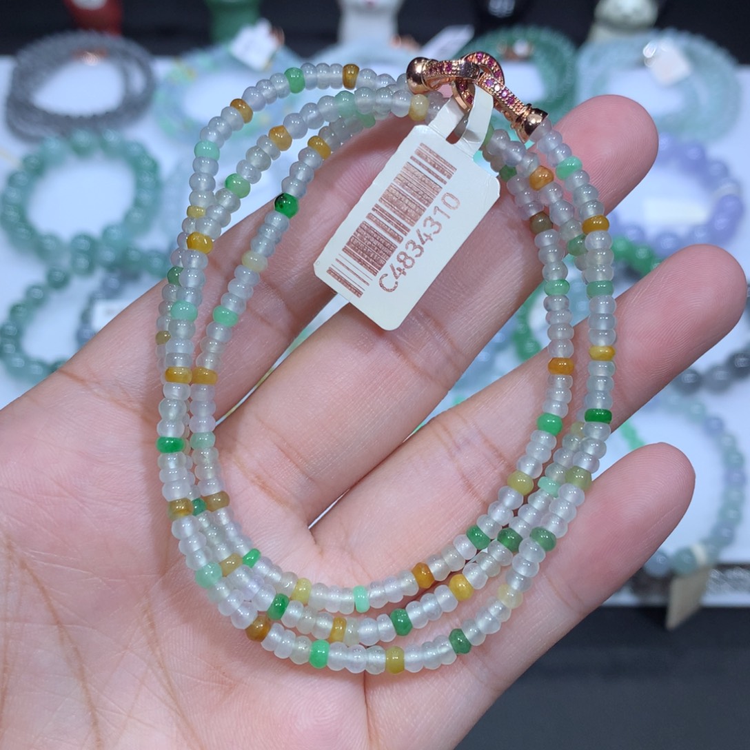 未镶嵌手串翡翠天然