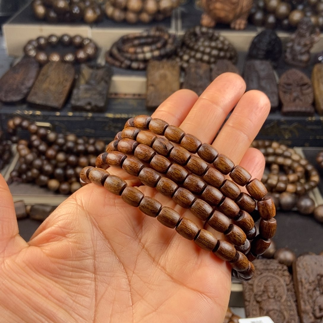 沉香手串無**戦越南芽庄富森红土