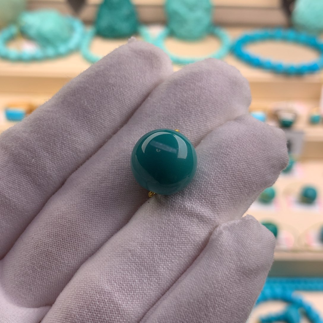 绿松石珠宝奇石未镶嵌13.5