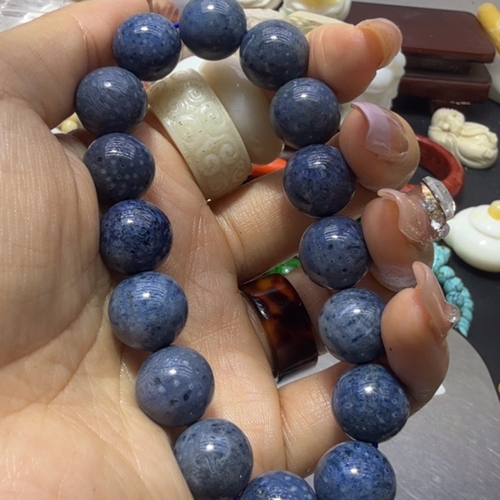 非洲紫檀（红花梨）1.4蓝扇