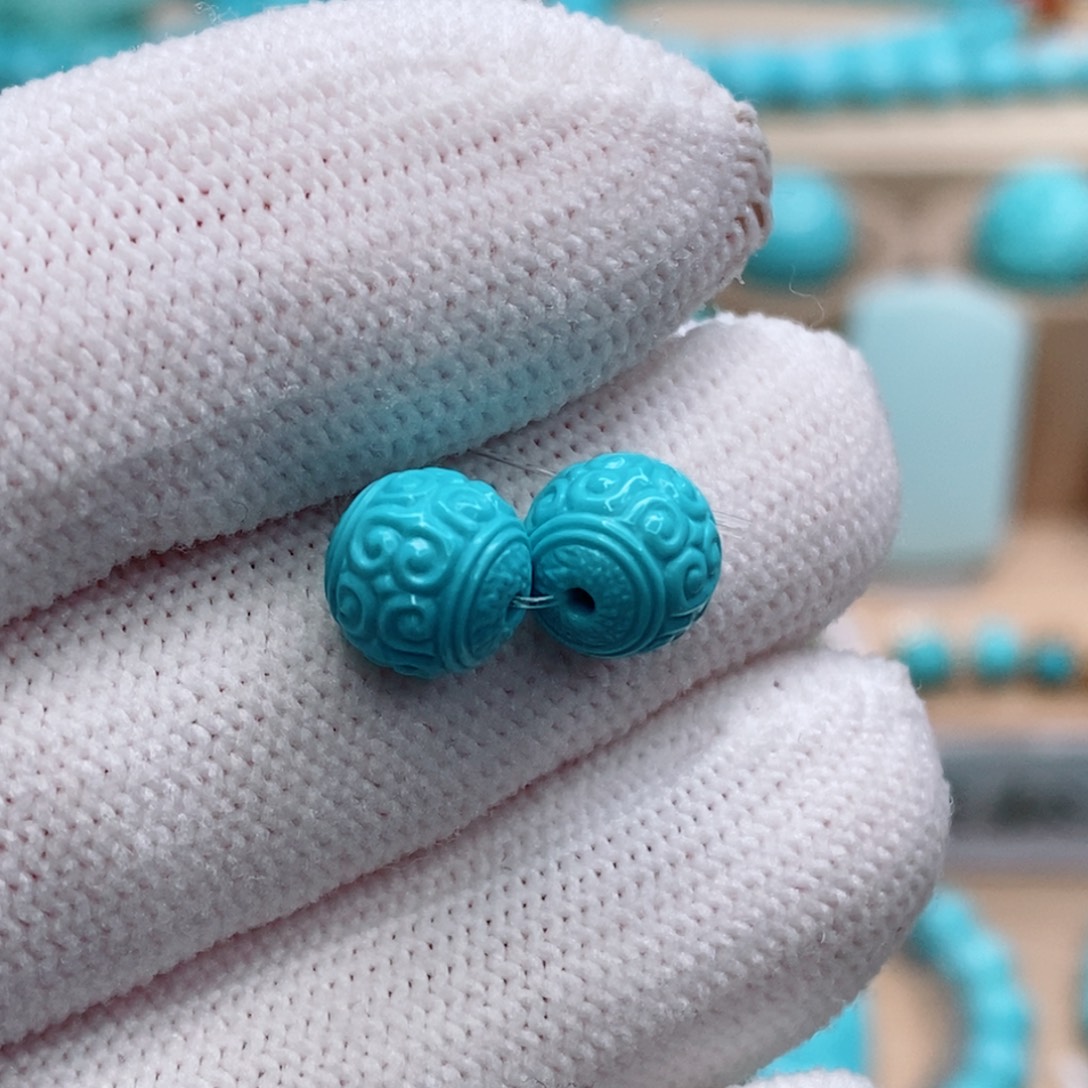 绿松石未镶嵌珠宝奇石8mm