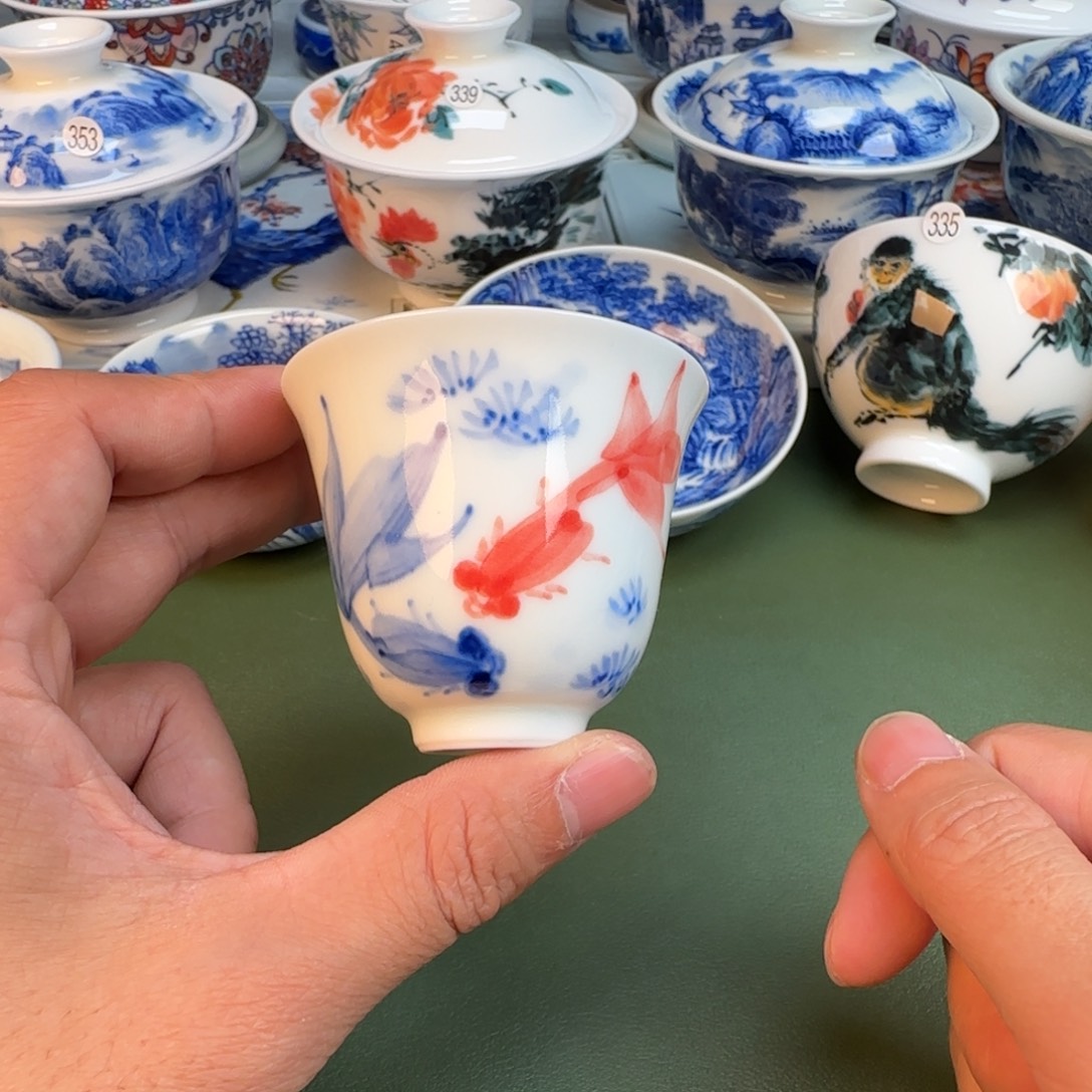 陶纯手工纯手绘茶具385