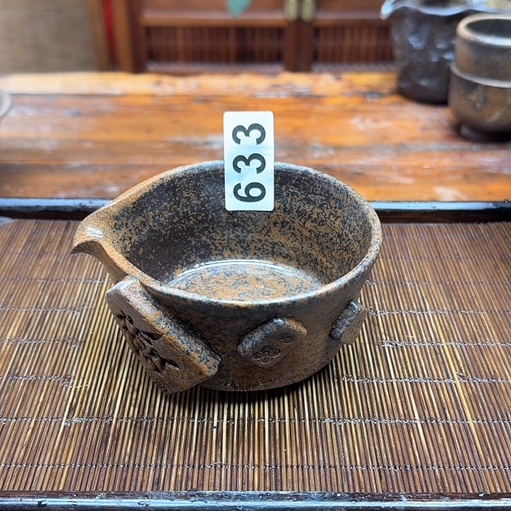 纯手工制作粗陶茶具