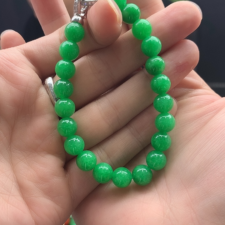 翡翠银S925镶嵌颈饰