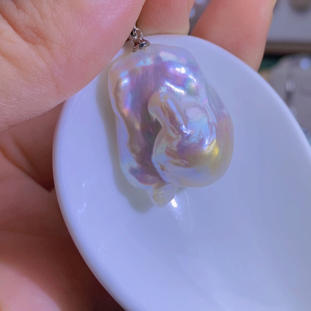 天然淡水珍珠淡水珍珠银S925镶嵌