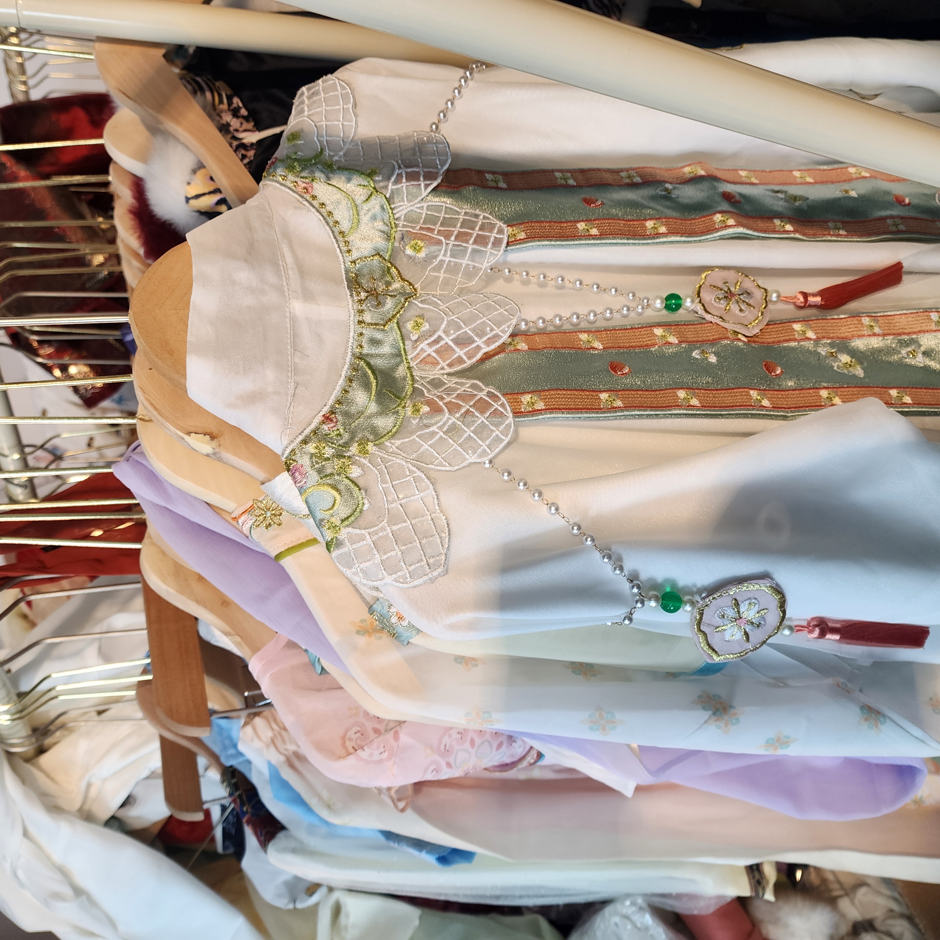 孤品清仓微瑕汉服演出服儿童表演服直播间叫号下单备注编码