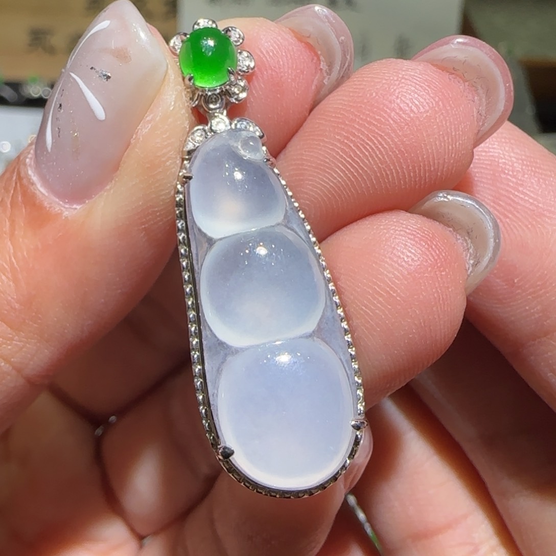 【闪购商品】翡翠颈饰18K金镶嵌缅甸