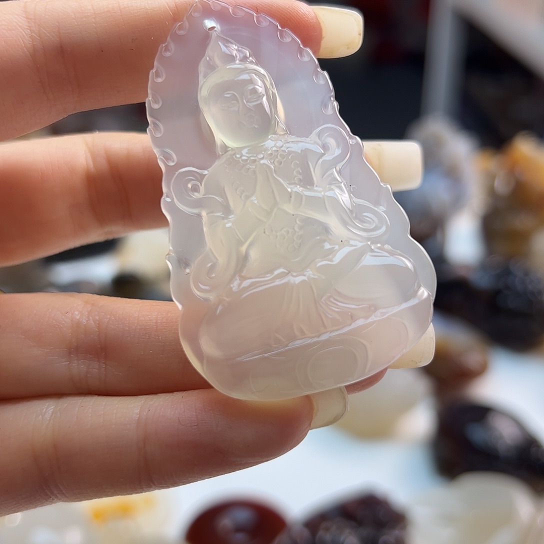 玛瑙/玉髓未镶嵌吊坠(不含链)