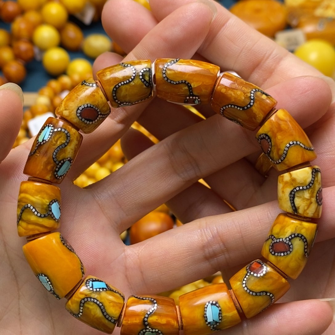 琥珀手链未镶嵌11加