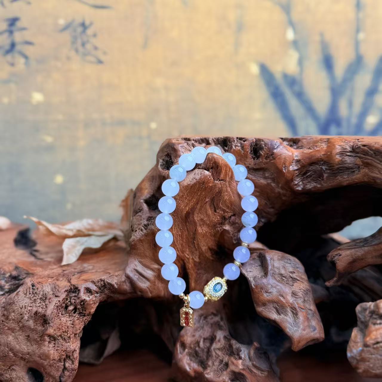 DH 1241-东陵玉天山翠平安手串8mm东陵玉（无礼盒）