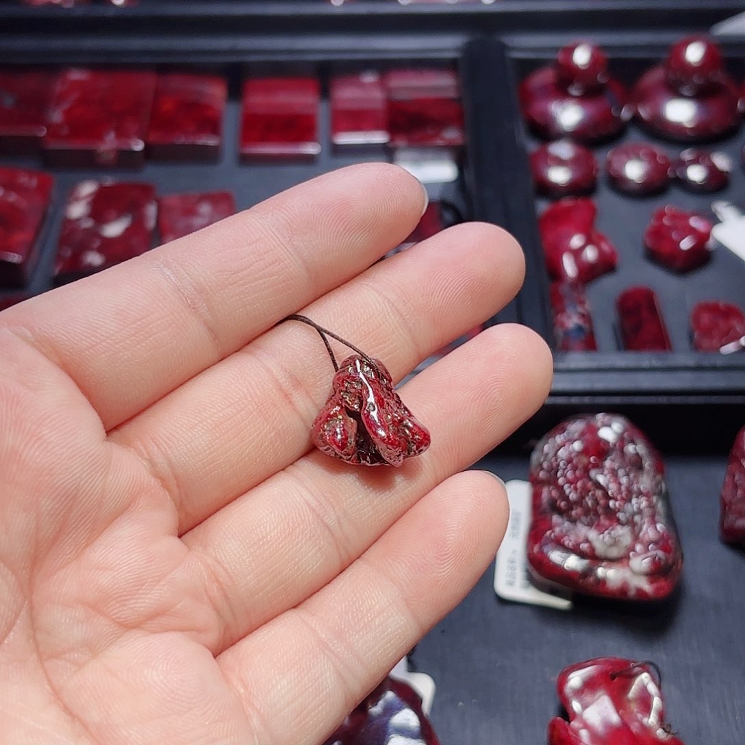 天然辰砂A**A天然朱砂无根砂