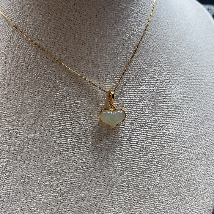 和田玉银S925镶嵌吊坠(赠链)150