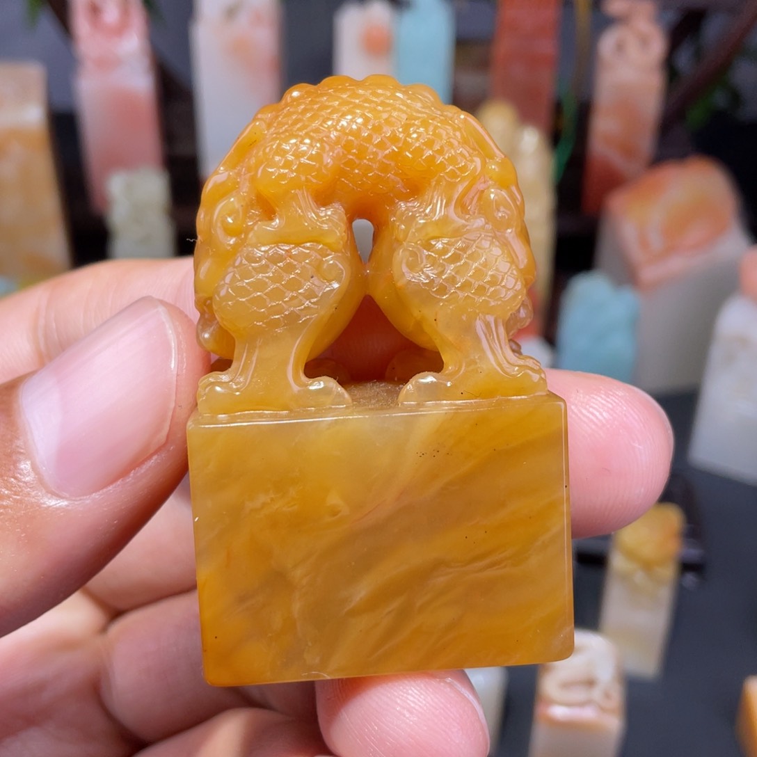 老挝石印石。****？老挝北部黄