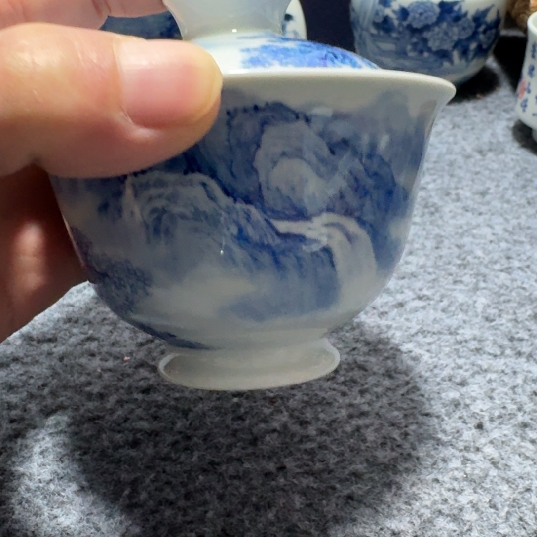 彭***爸现代景德镇陶瓷手绘茶具