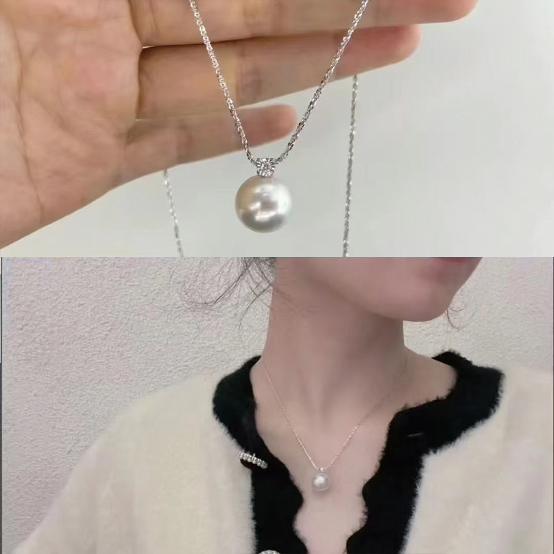 frlian【王妃款】经典永不过时吊坠简约项链淡水珍珠叠戴设计百搭女