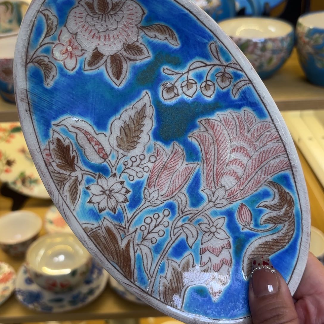 陶稻积佳谷 椭圆盘