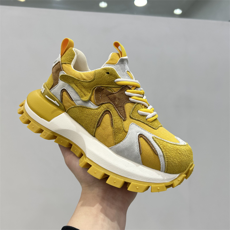 欧洲站2025年新款真皮复古拼色搭配阿甘鞋韩版百搭休闲运动女鞋潮