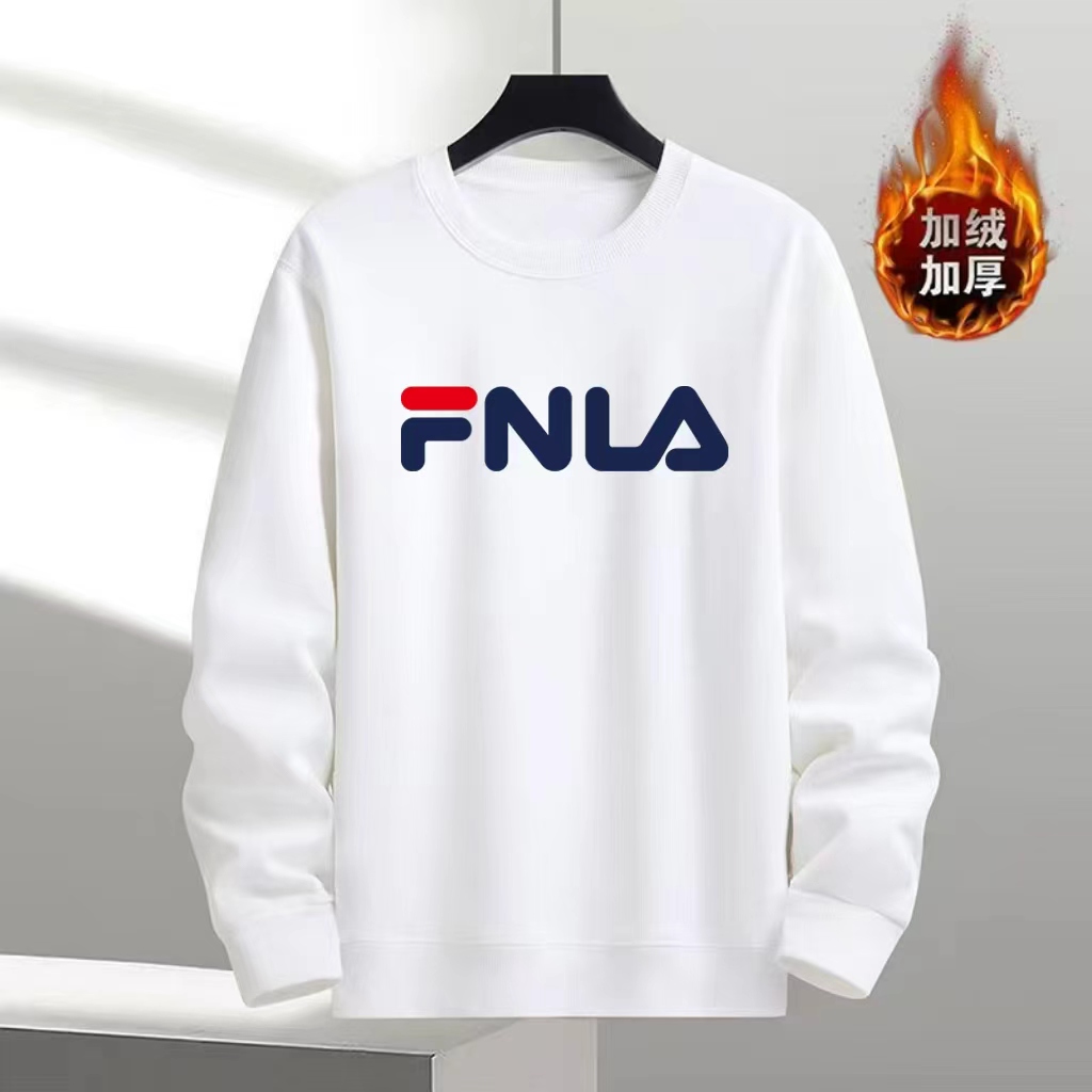 秋冬新款加绒加厚卫衣男女同款潮牌时尚潮流圆领保暖-卫衣