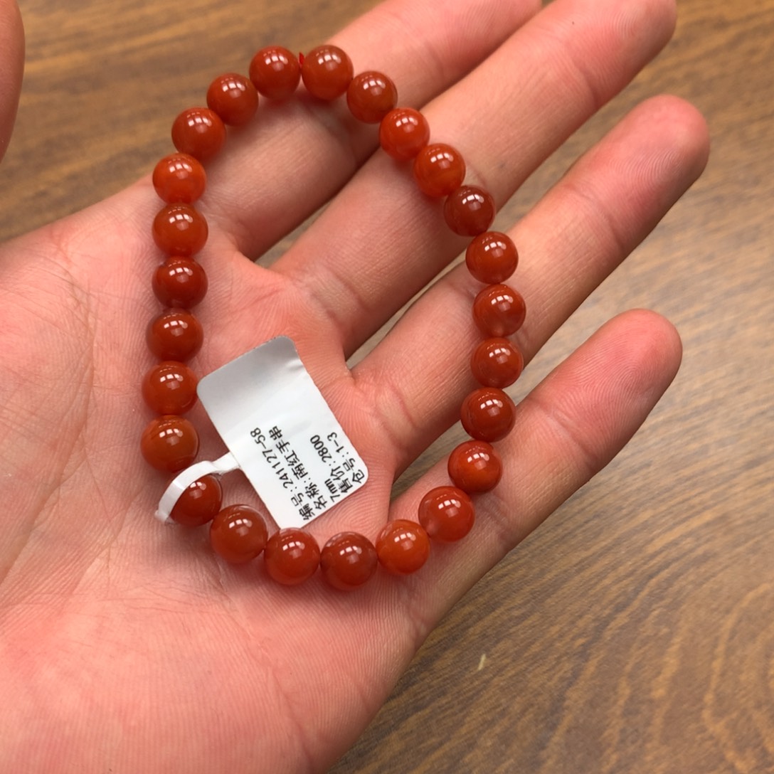 南红玛瑙单圈未镶嵌牵****叔