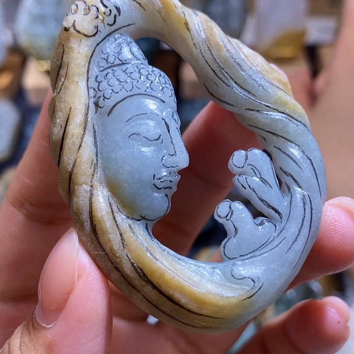 定制翡翠未镶嵌天然翡翠玉石雕刻