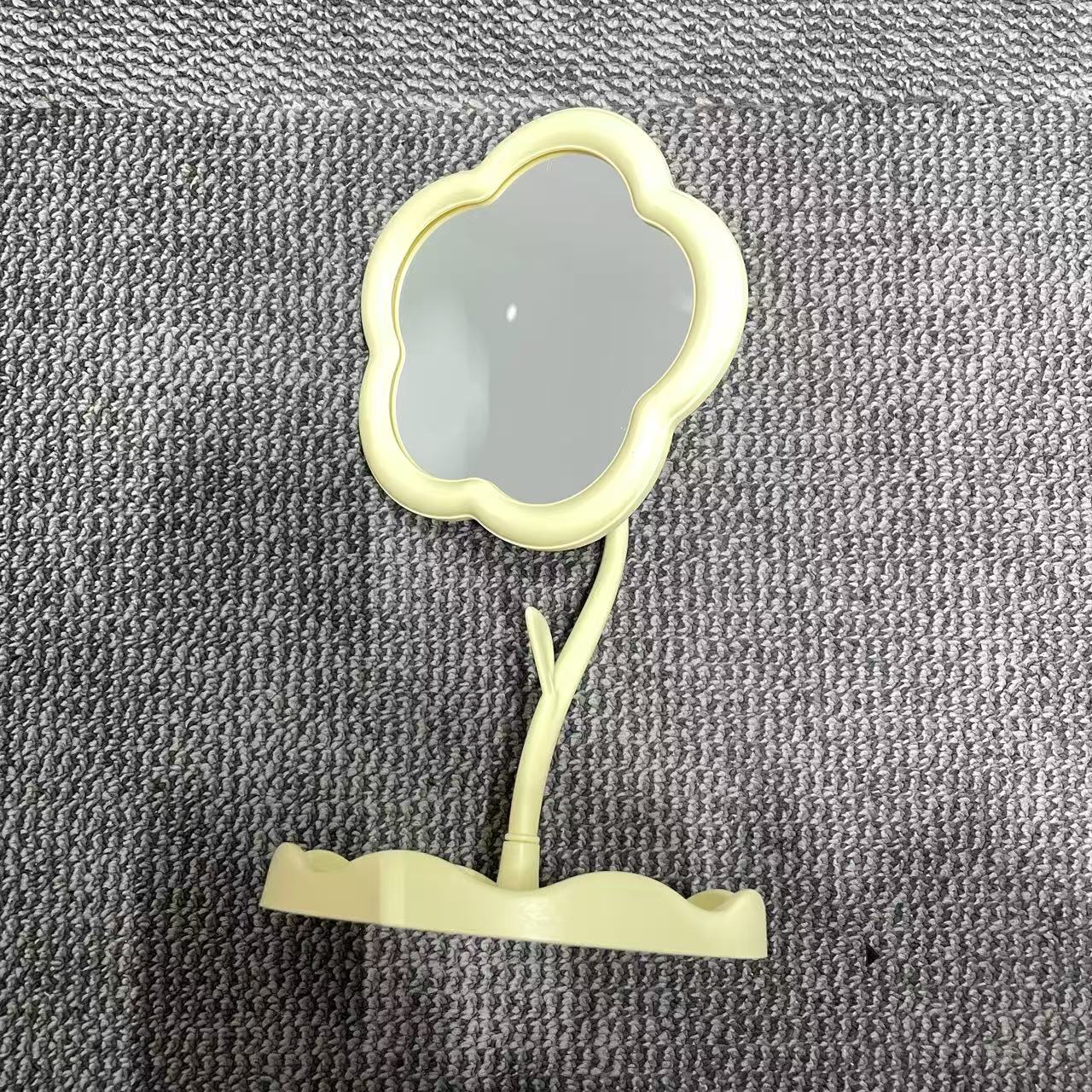 化妆镜小花朵家用可爱梳妆镜