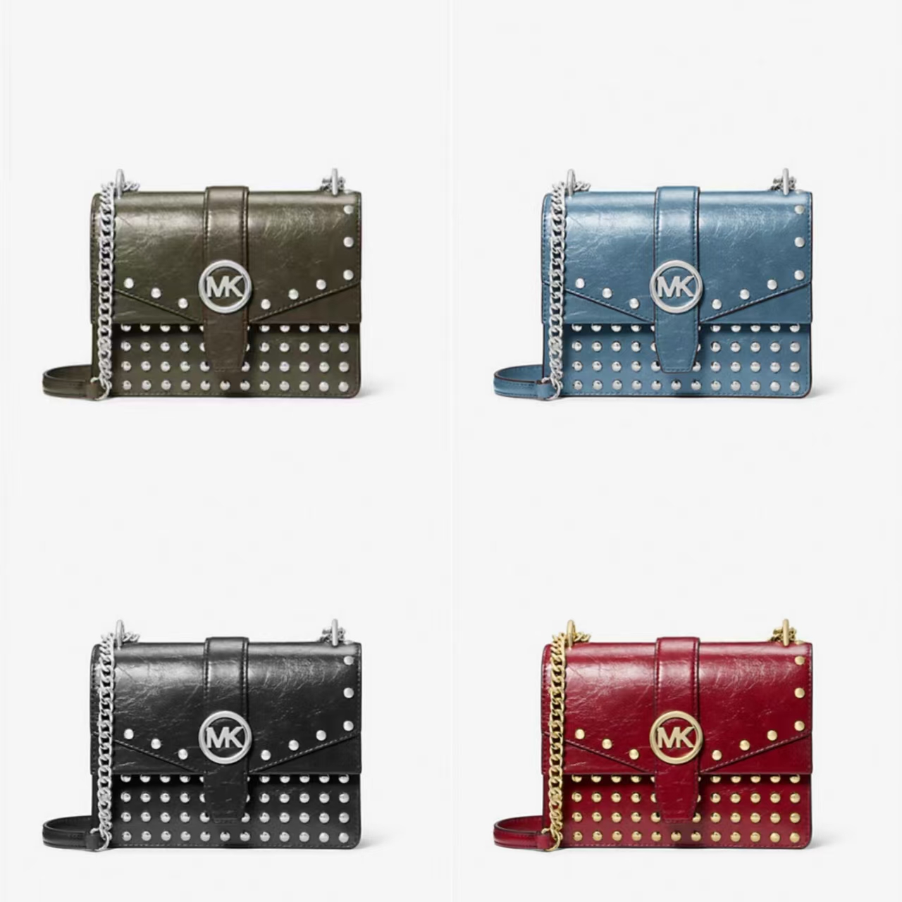 Michael Kors迈克高仕 MK GREENWICH 女款小号翻盖斜挎包 20*7*15